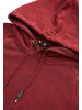 Rusty Neal Verwaschener Kapuzenpullover Regular Fit in Rot