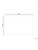Beliani Kurzflor ELLEK in Weiß - (W) 160 x (H) 0.7 x (L) 230 cm