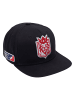 DEF DEF Snapback in jet black/tomato