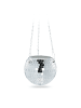 relaxdays Discokugel Pflanzentopf in Silber