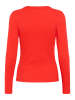SAINT TROPEZ Langarm-Bluse AsterSZ Slim fit in Flame Scarlet