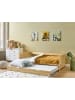 Beliani Tagesbett GRAVELINES in Braun - (W) 96 x (H) 63 x (L) 206 cm