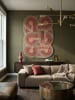 KADIMA DESIGN Teppich Wolle Handgetuftet SOAR Geometrisch Wohnzimmer Modern Abstrakt in Rosa