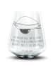Mr. & Mrs. Panda Blümchentail Glas Avocado Yoga mit Spruch in Transparent