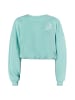 myMo Sweatshirt Cropped in Aqua