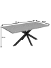 MCW Esszimmertisch O55 Industrial MDF Metall 180cm, Walnuss-Optik