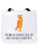 Mr. & Mrs. Panda Tote Bag Fuchs Lord mit Spruch in Weiß