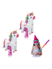relaxdays 2 x Pinata "Einhorn" in Bunt
