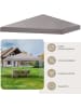 COSTWAY Ersatzdach für Pavillon 3x3m in Grau