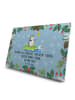 Mr. & Mrs. Panda Adventskalender Pinguin Surfer mit Spruch in Eisblau