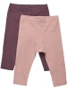 Minymo Kinder Leggings "Leggings (2-pack)" in Rosa
