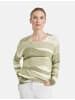 Gerry Weber Pullover Langarm Rundhals in Reed/Beige Jacquard