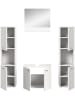 ebuy24 Badmöbelset Boston Weiß 137 x 33 cm