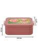 Mr. & Mrs. Panda Lunch Box Faultiere Herz Design mit Spruch in Rot Pastell