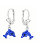 schmuck23 Silber Ohrringe 925 Delfin 1,0 cm x 1,0 cm