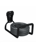 relaxdays Schlauchhalter in Schwarz - (B)12,5 x (H)13 x (T)20 cm