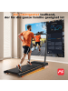 ABRIHOME Laufband in Schwarz 2-in-1 klappbar 120 kg mit Neigung für Heimbüro