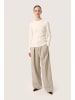 Soaked in Luxury Strickpullover SLSpina Gerade Passform in Whisper White