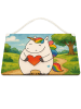 Mr. & Mrs. Panda Deko Schild Einhorn Herz Design ohne Spruch in Weiß