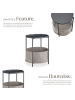 tectake Couchtisch Canterbury 45,5x45,5x53cm