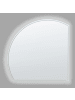 Beliani Badezimmerspiegel OZENAY in Silber - (W) 100 x (H) 100 x (L) 2 cm