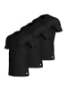 adidas 3er Pack V-Neck T-Shirt in Schwarz