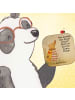 Mr. & Mrs. Panda Tassenuntersetzer Nachtfalter Fähnchen Design m... in Weiß