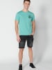 KOROSHI Kurzarm T-Shirt in grun