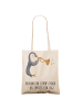 Mr. & Mrs. Panda Shopping Tasche Trombone Durchzieher mit Spruch in Creme