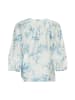 MOSS COPENHAGEN 3/4-Top MSCHEvangelia AOP in M Blue Flower