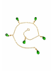 Gemshine Armband Peridot - Tropfen - Facettiert in gold coloured