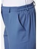 GOLDNER Kurzgröße:  Sportive Capri-Hose aus trageangenehmen Satin in schieferblau
