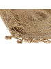 Beliani Geflochtener Teppich ZONGULDAK in Beige - (W) 120 x (H) 120 x (L) 120 cm