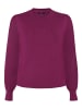 Zero  Feinstrickpullover mit Spitzenärmeln in Magenta Purple
