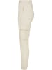 Urban Classics Urban Classics Damen Ladies High Waist Cargo Sweat Pants in whitesand