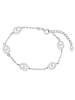Valero Pearls Perlen-Armband Sterling Silber Süßwasser-Zuchtperle in silber