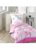 dynamic24 Bettwäsche-Set in Rosa