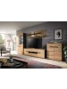 ebuy24 Regalsystem Canu (4-teilig) Eiche 375 x 44 cm