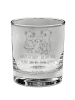 Mr. & Mrs. Panda Whisky Glas Koala Familie mit Spruch in Transparent