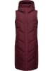 ragwear Steppweste Suminka Vest in Wine Red
