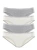LASCANA Slip in grau-meliert / creme