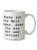 Mr. & Mrs. Panda Tasse Spruch Musiklehrer Danke mit Spruch in Weiß