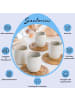 Sänger 4 tlg. Espressobecher Set Santorini in Creme mit Flieder-Blauem Verlauf