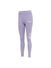 Hummel Leggings Training High Waist Tight Fit Sport Figurbetont in Lila