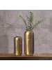 FineBuy Blumentopf in Gold / Aluminium / 16x16x40