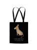Mr. & Mrs. Panda Schultertasche Esel mit Spruch in Schwarz
