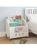 relaxdays Bücherregal Kinder in Weiß - (B) 62 x (H) 57 x (T) 42 cm