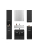 ebuy24 Badmöbelset Linus (5-teilig) Schwarz 151 x 34 cm