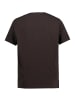 JP1880 Kurzarm T-Shirt in schwarzbraun