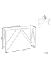 Beliani Konsolentisch WESO in Silber/Transparent - (W) 120 x (H) 78 x (L) 40 cm